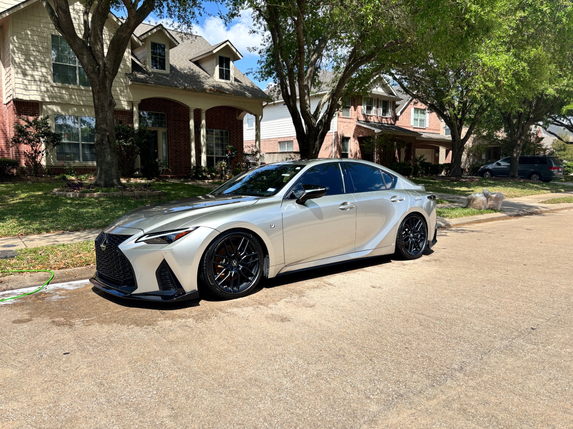 Silver Lexus side profile after a full exterior detail